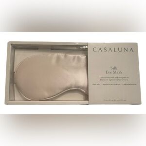 Casaluna Silk Eye Mask in Cream